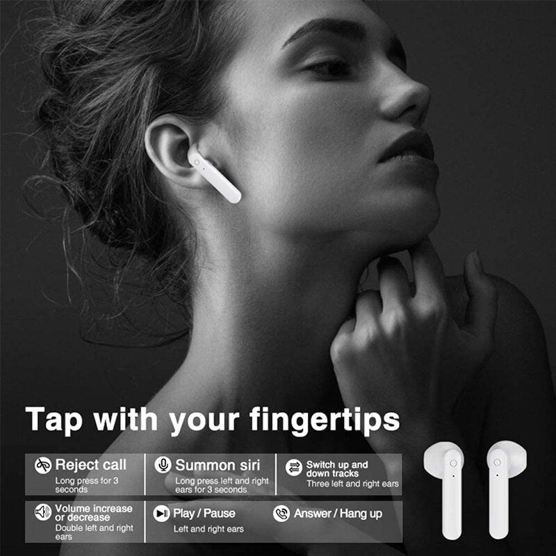 TCG Craze Bluetooth 5.0 Wireless Earbuds with Touch Control, HD Calls & Long Battery Life