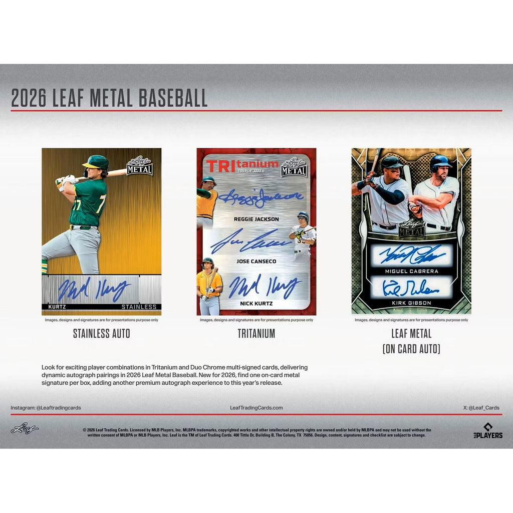 2026 Leaf Metal Baseball Hobby Box