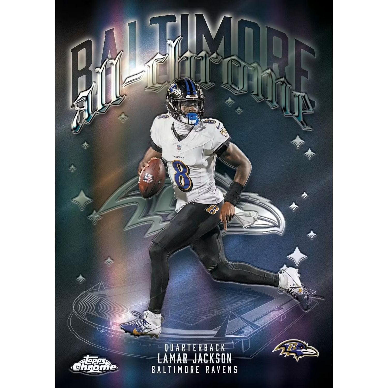 2025 Topps Chrome Football Jumbo Box