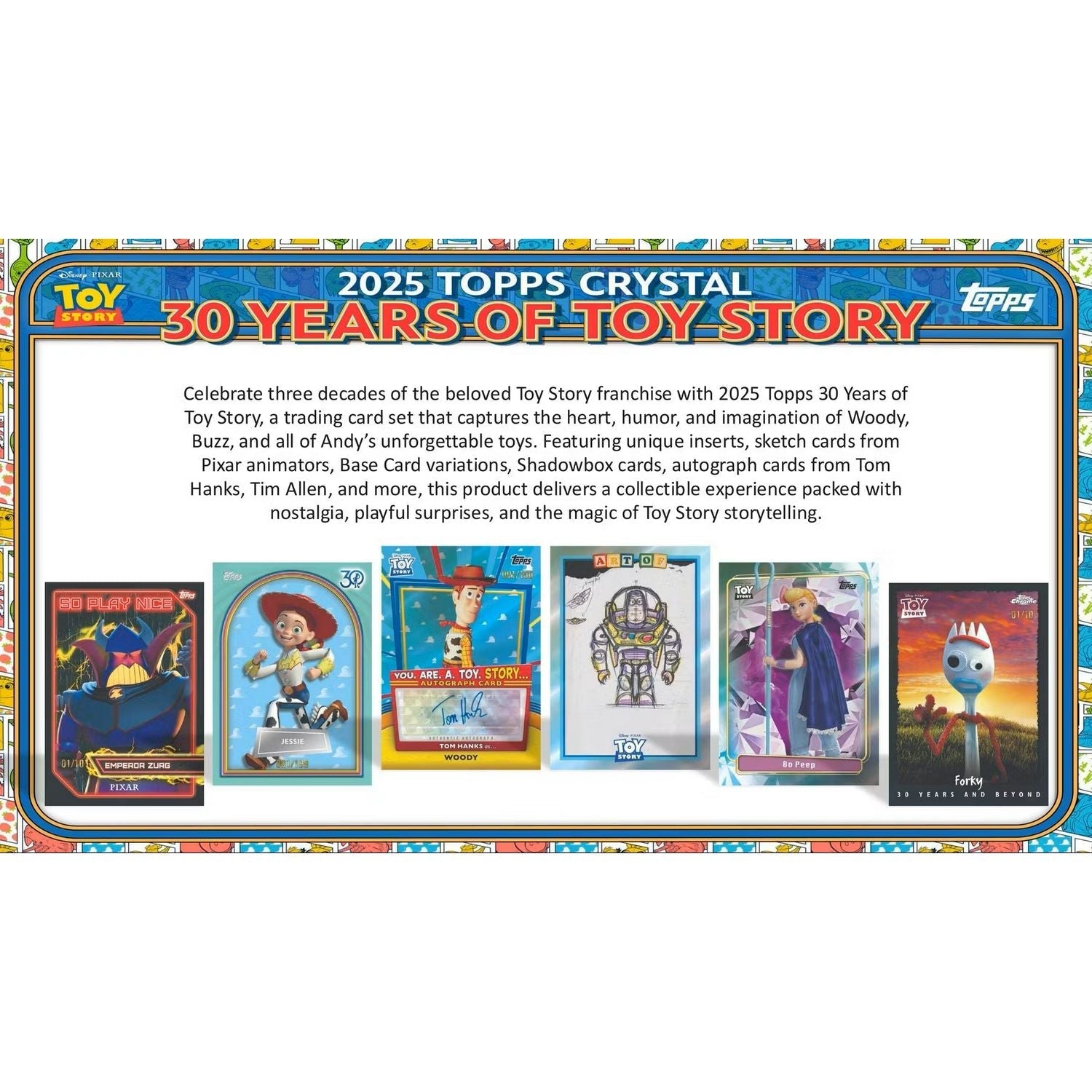 2025 Topps Pixar Crystal 30 Years of Toy Story Hobby Box
