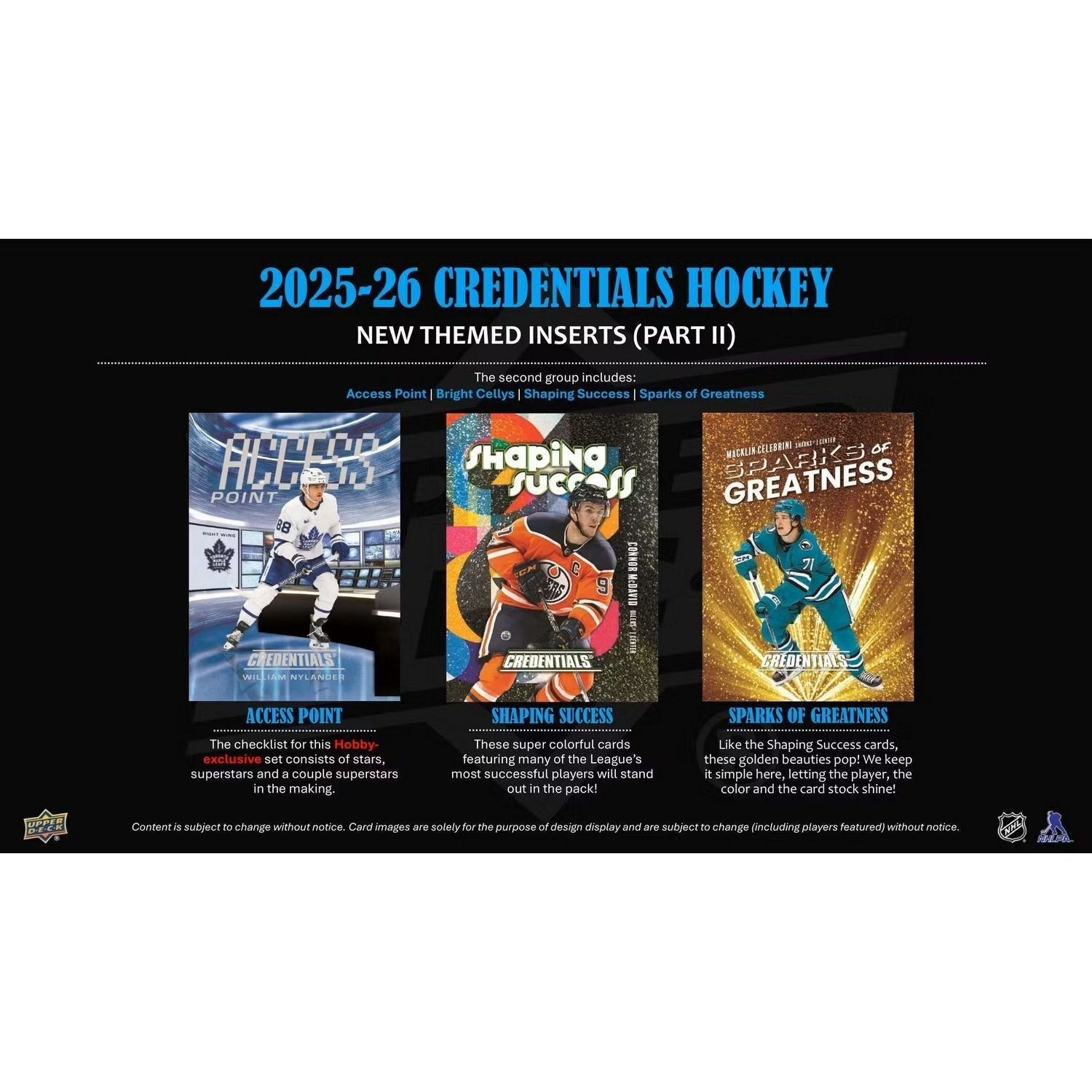 2025-26 Upper Deck Credentials Hockey Hobby Box *Contact Us To Order*