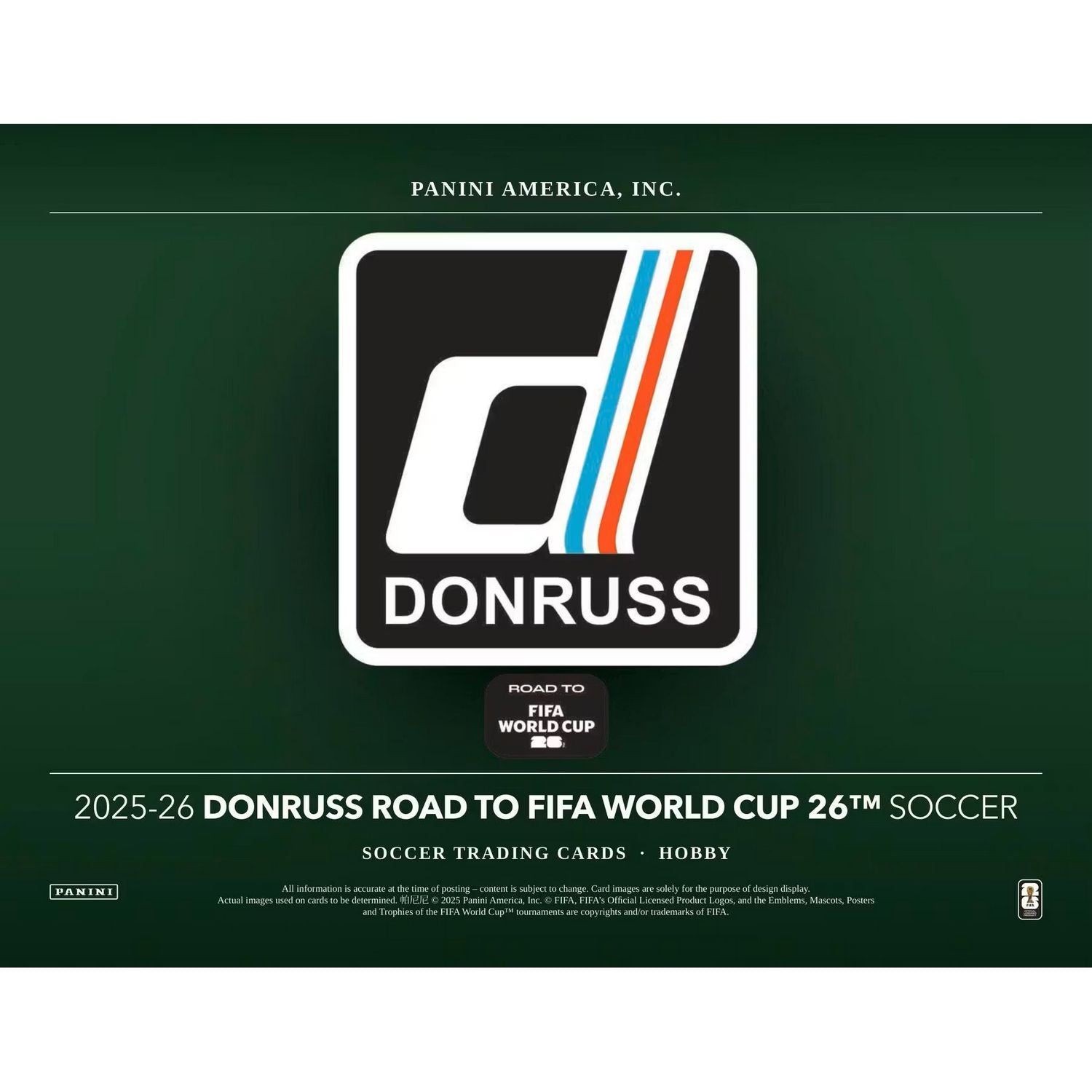 2025-26 Panini Donruss Road to FIFA World Cup Soccer Hobby Box