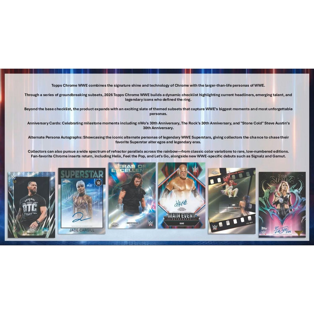 2026 Topps Chrome WWE Breaker's Delight Box