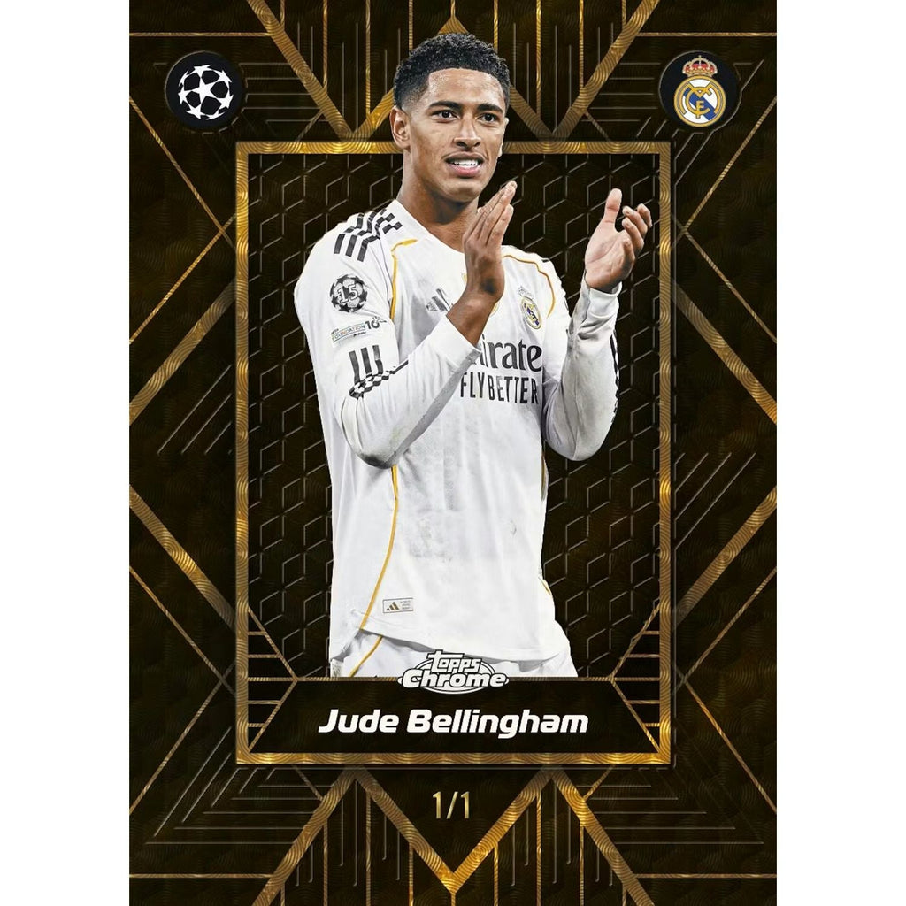 2025-26 Topps Chrome UEFA Club Competitions Soccer Breaker’s Delight 6-Box Case