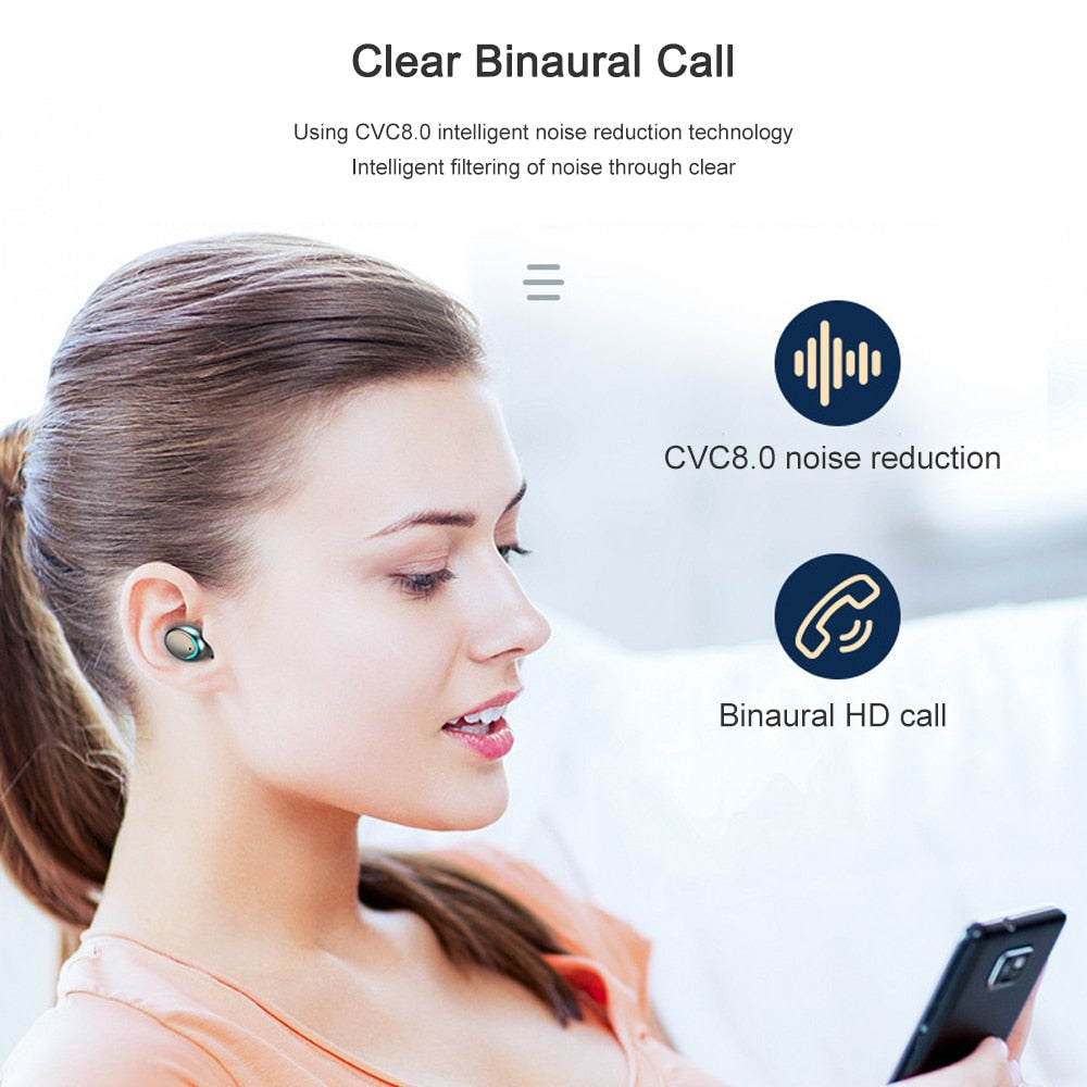 TCG Craze TWS Gaming Earbuds with LED Display, ENC Noise Cancellation, Bluetooth 5.4 & 220H Battery Backup