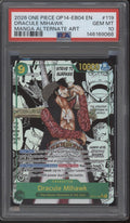 Dracule Mihawk One Piece Card Game OP14-EB04 Manga Alt Art #119 PSA 10 #2