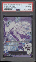 Gum-Gum Giant One Piece Card Game PRB02 Alternate Art #078 PSA 10