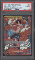 Portgas D Ace One Piece Card Game OP08 Special Alternate Art #013 PSA 10 #2