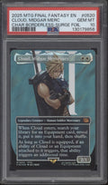 Cloud, Midgar Mercenary MTG Final Fantasy Character Borderless Surge Foil PSA 10