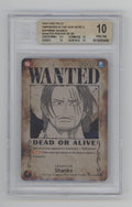 Shanks One Piece Emperors in the New World Wanted Alt Art Beckett 10 Pristine