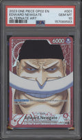 Edward Newgate Pokemon OP02 Alternate Art #001 PSA 10