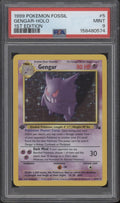 Gengar Pokemon Fossil Holo 1st Edition #5 PSA 9