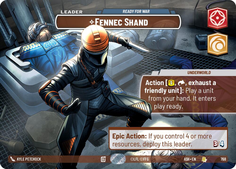 Fennec Shand - Ready for War (768) (Showcase) (768) [Ashes of the Empire]