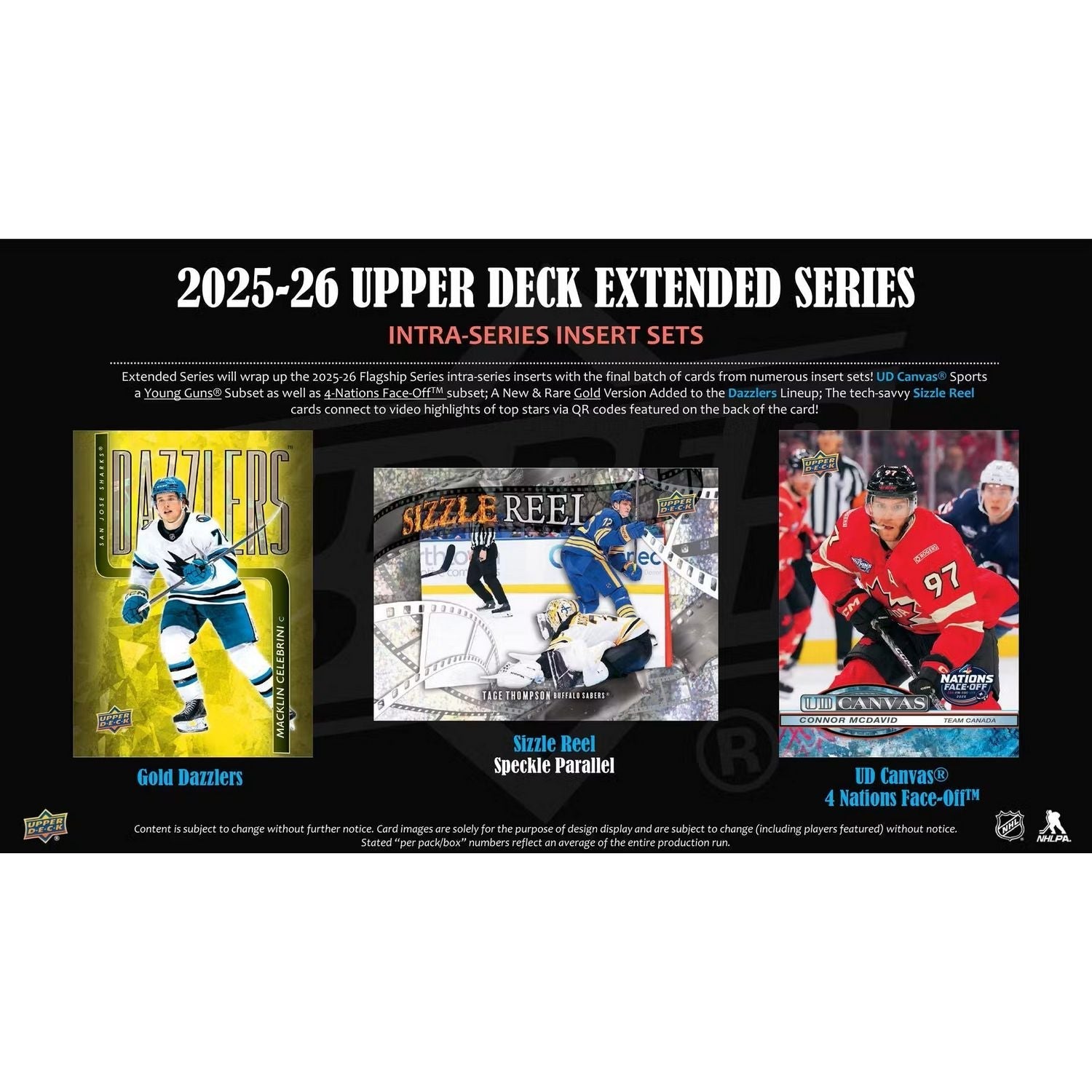 2025-26 Upper Deck Extended Series Hockey Hobby Box *Contact Us To Order*