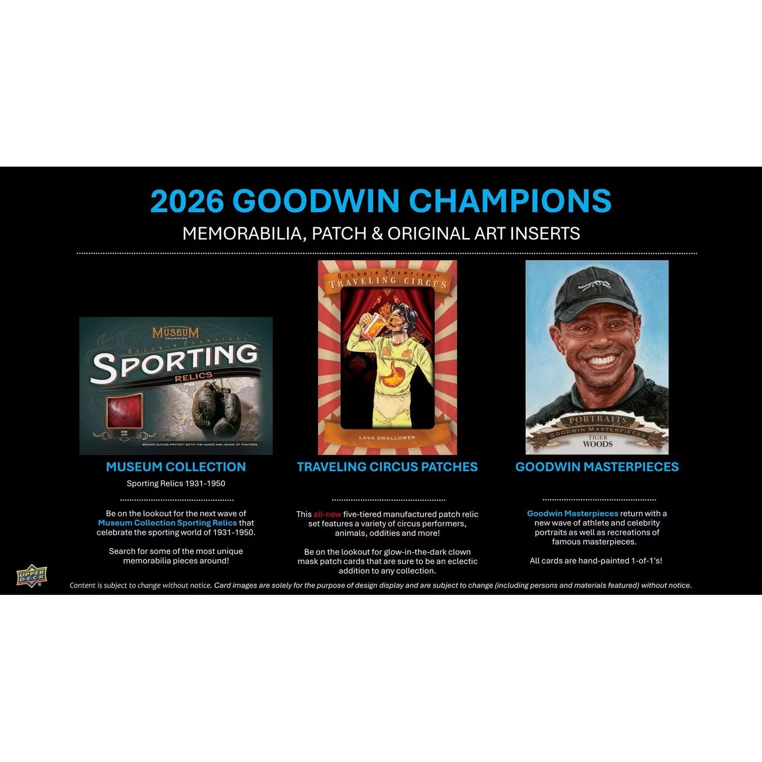 2026 Upper Deck Goodwin Champions Hobby Box *Contact Us To Order*