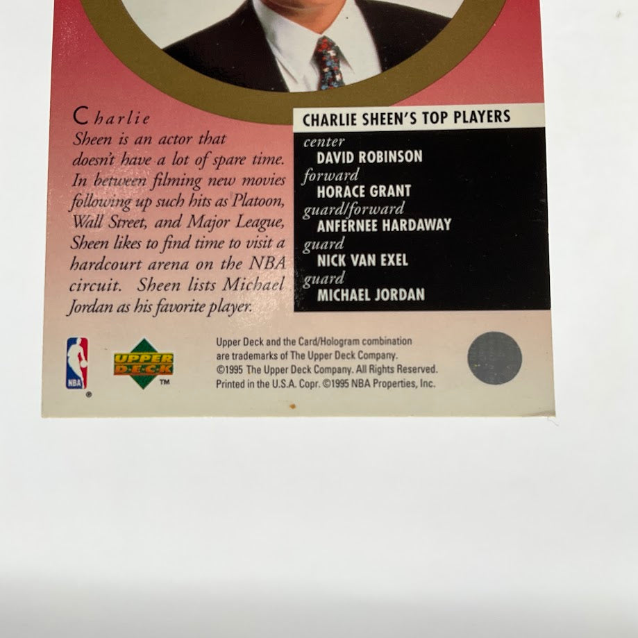 Michael Jordan / Charlie Sheen 1995-96 Upper Deck #339