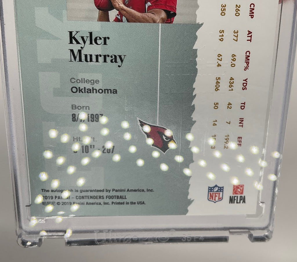Kyler Murray 2019 Panini Contenders Rookie Ticket RC Black Box Auto 1 of 1 #1998-KM