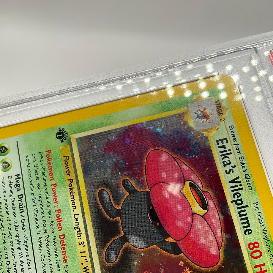 Erika's Vileplume Pokemon Gym Heroes Holo 1st Edition #5 PSA 9