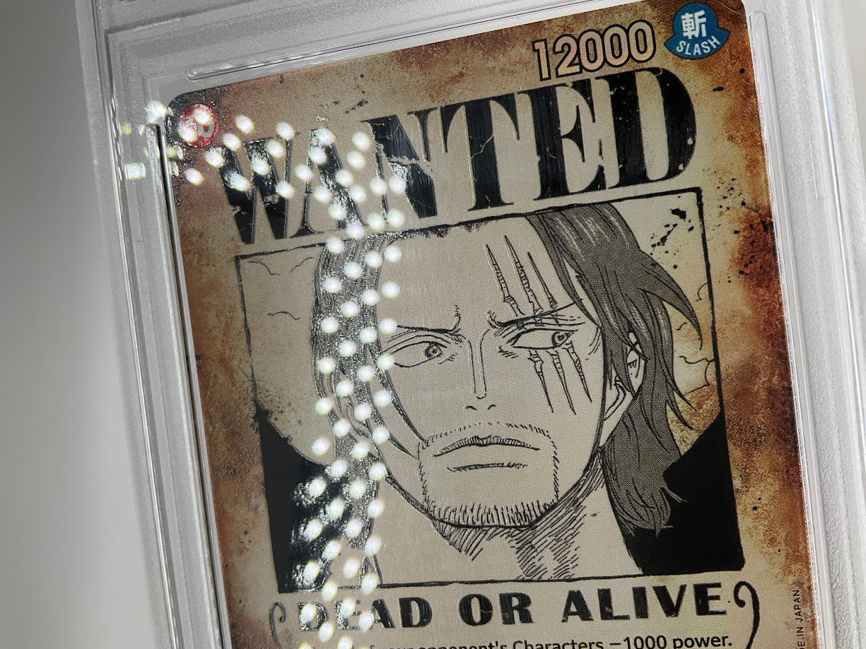 Shanks One Piece Card Game OP09 Wanted Alternate Art #004 PSA 10