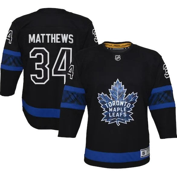 Toronto Maple Leafs Auston Matthews Fanatics Black Alternate Premium Jersey (No Captain Patch)