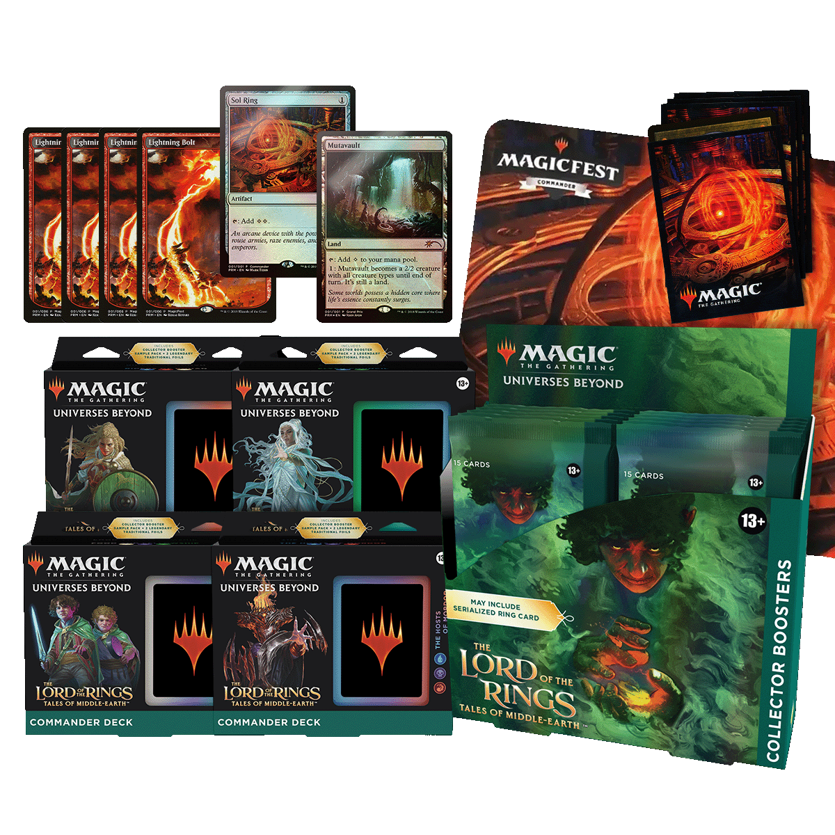 The Lord of The Rings: Tales of Middle Earth Sol Ring Combo (Collector Booster)