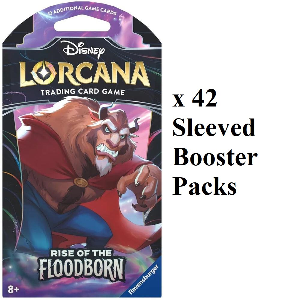Disney Lorcana: Rise of the Floodborn Sleeved Booster Pack Case (42 Packs)
