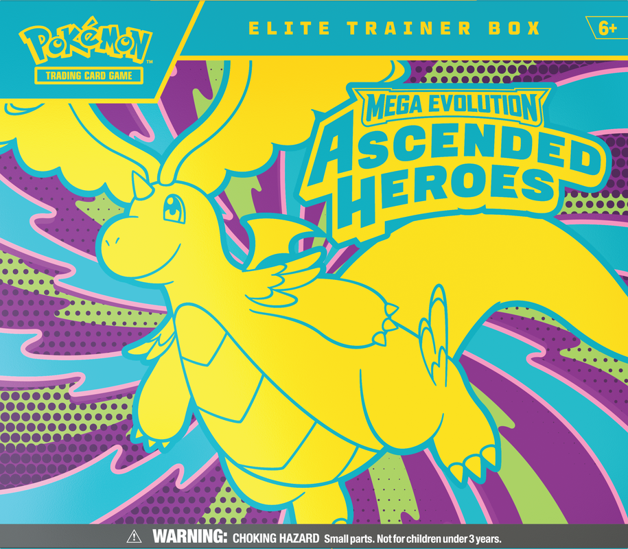 Pokemon Mega Evolution: Ascended Heroes Elite Trainer Box (Limited 1 Per Customer)