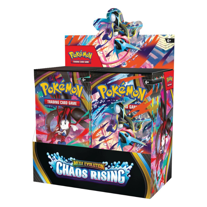 Pokemon Mega Evolution Chaos Rising Booster 6 Box Case