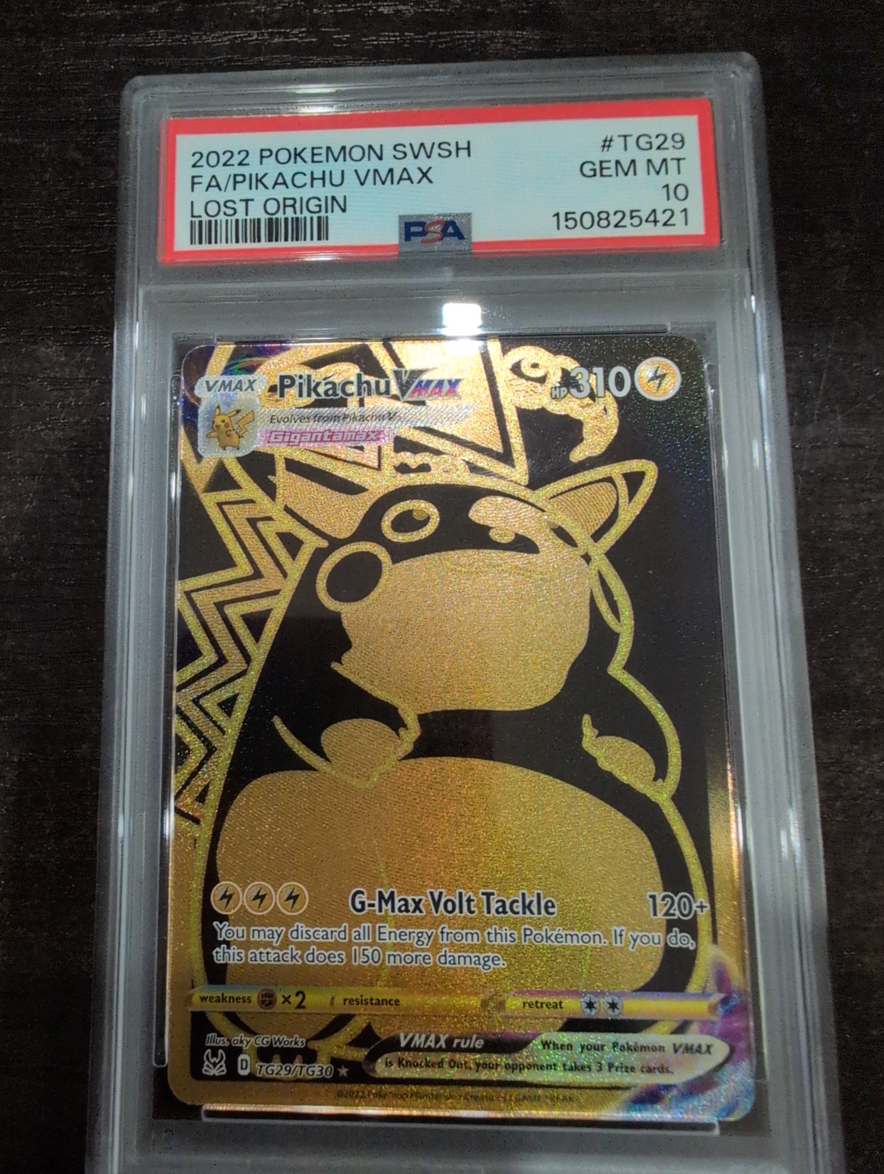 Pokemon: PSA 10 Pikachu Vmax Lost Origin TG29