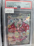 2024 POKEMON SVP EN-SV BLACK STAR PROMO #074 CHARIZARD ex PALDEAN FATES TIN psa 10